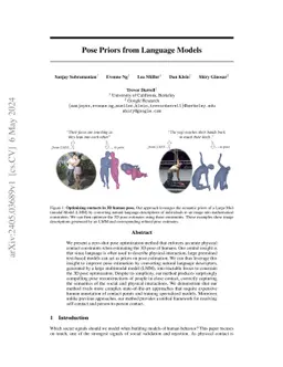 Pose Priors from Language Models