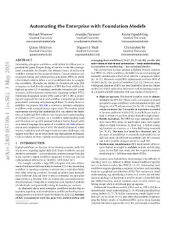 Automating the Enterprise with Foundation Models