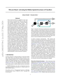 Tilt your Head: Activating the Hidden Spatial-Invariance of Classifiers