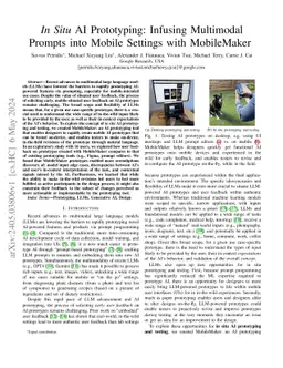 In Situ AI Prototyping: Infusing Multimodal Prompts into Mobile Settings
  with MobileMaker