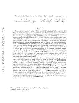 Deterministic Expander Routing: Faster and More Versatile