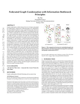 Federated Graph Condensation with Information Bottleneck Principles
