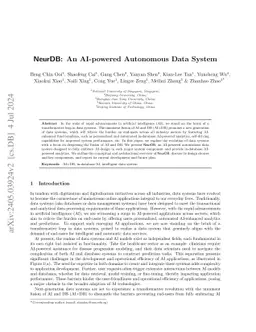 NeurDB: An AI-powered Autonomous Data System