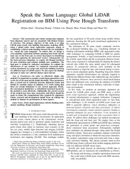 Speak the Same Language: Global LiDAR Registration on BIM Using Pose Hough Transform