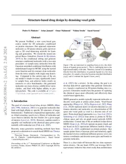 Structure-based drug design by denoising voxel grids