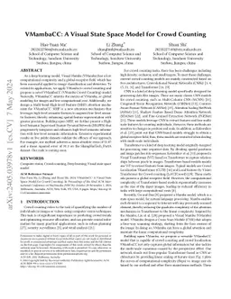 VMambaCC: A Visual State Space Model for Crowd Counting