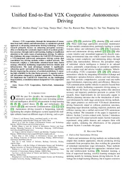 Unified End-to-End V2X Cooperative Autonomous Driving