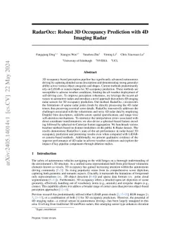 RadarOcc: Robust 3D Occupancy Prediction with 4D Imaging Radar