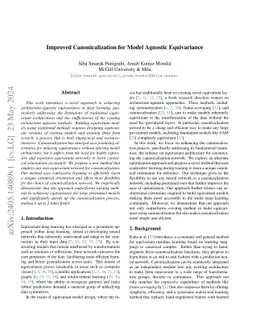 Improved Canonicalization for Model Agnostic Equivariance