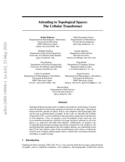 Attending to Topological Spaces: The Cellular Transformer