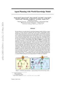 Agent Planning with World Knowledge Model