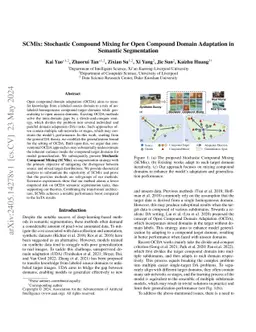 SCMix: Stochastic Compound Mixing for Open Compound Domain Adaptation in
  Semantic Segmentation