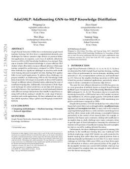 AdaGMLP: AdaBoosting GNN-to-MLP Knowledge Distillation