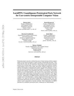 LucidPPN: Unambiguous Prototypical Parts Network for User-centric
  Interpretable Computer Vision