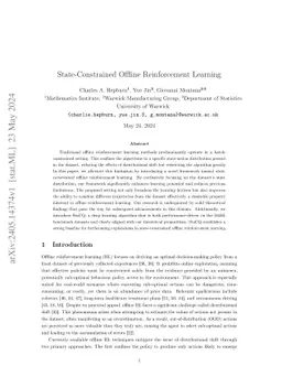 State-Constrained Offline Reinforcement Learning