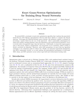 Exact Gauss-Newton Optimization for Training Deep Neural Networks