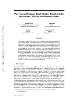 PipeFusion: Patch-level Pipeline Parallelism for Diffusion Transformers Inference