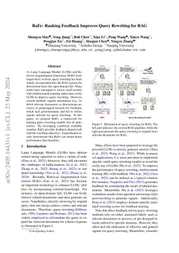 RaFe: Ranking Feedback Improves Query Rewriting for RAG