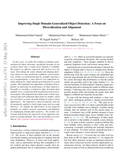 Improving Single Domain-Generalized Object Detection: A Focus on
  Diversification and Alignment