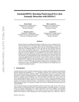 AnomalyDINO: Boosting Patch-based Few-shot Anomaly Detection with DINOv2