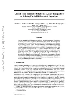 Closed-form Solutions: A New Perspective on Solving Differential Equations