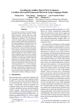 Unveiling the Achilles' Heel of NLG Evaluators: A Unified Adversarial
  Framework Driven by Large Language Models