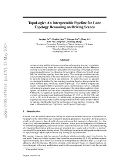 TopoLogic: An Interpretable Pipeline for Lane Topology Reasoning on
  Driving Scenes