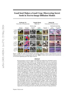 Good Seed Makes a Good Crop: Discovering Secret Seeds in Text-to-Image Diffusion Models