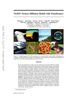 TerDiT: Ternary Diffusion Models with Transformers