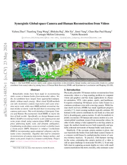 Synergistic Global-space Camera and Human Reconstruction from Videos