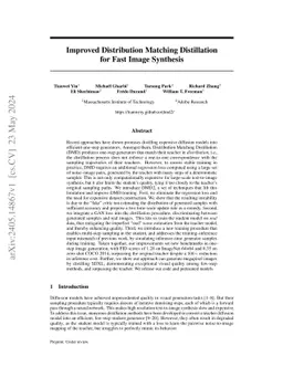 Improved Distribution Matching Distillation for Fast Image Synthesis