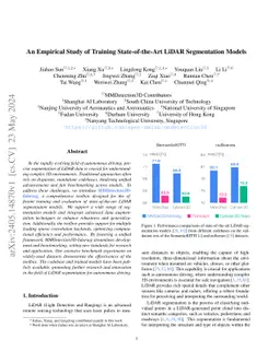 An Empirical Study of Training State-of-the-Art LiDAR Segmentation
  Models