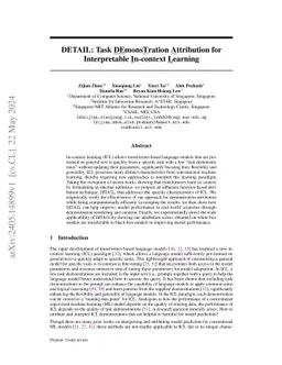 DETAIL: Task DEmonsTration Attribution for Interpretable In-context
  Learning