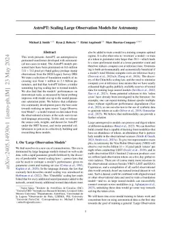 AstroPT: Scaling Large Observation Models for Astronomy