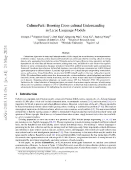 CulturePark: Boosting Cross-cultural Understanding in Large Language
  Models