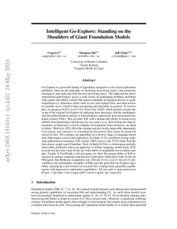 Intelligent Go-Explore: Standing on the Shoulders of Giant Foundation Models