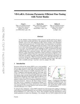 VB-LoRA: Extreme Parameter Efficient Fine-Tuning with Vector Banks