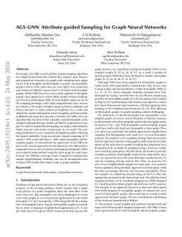 AGS-GNN: Attribute-guided Sampling for Graph Neural Networks