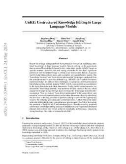 Everything is Editable: Extend Knowledge Editing to Unstructured Data in Large Language Models
