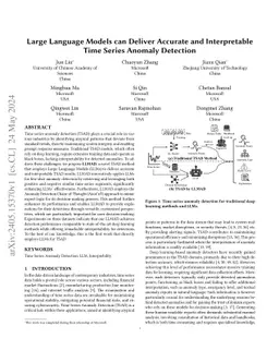 Large Language Models can Deliver Accurate and Interpretable Time Series
  Anomaly Detection