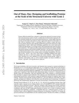 Out of Many, One: Designing and Scaffolding Proteins at the Scale of the
  Structural Universe with Genie 2