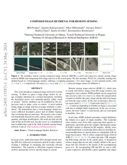 Composed Image Retrieval for Remote Sensing