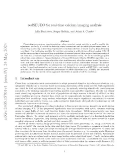 realSEUDO for real-time calcium imaging analysis