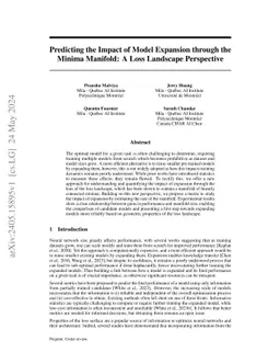 Manifold Metric: A Loss Landscape Approach for Predicting Model Performance