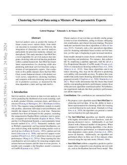 Clustering Survival Data using a Mixture of Non-parametric Experts