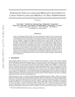 Enhancing Visual-Language Modality Alignment in Large Vision Language Models via Self-Improvement