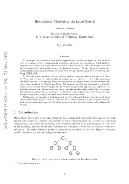 Hierarchical Clustering via Local Search