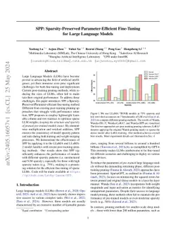 SPP: Sparsity-Preserved Parameter-Efficient Fine-Tuning for Large
  Language Models
