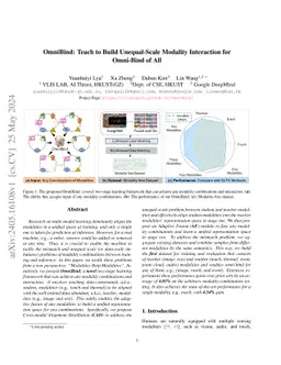 OmniBind: Teach to Build Unequal-Scale Modality Interaction for
  Omni-Bind of All