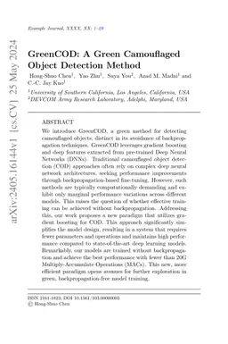 GreenCOD: A Green Camouflaged Object Detection Method